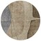 Homeroots 8' Brown Taupe And Beige Round Abstract Washable Indoor Outdoor Area Rug 582004 - alternate 6
