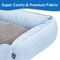 Simple Deluxe FluffyDream Calming Dog Bed, Super Soft Pet Sofa with Pillow Edge, Cute Cat Bed, Suitable for Dogs PTDBEDCUDCASH2420LBL - alternate 8