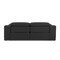 Homeroots 86" Dark Gray Italian Leather USB Reclining Sofa With Silver Legs 476524 - alternate 9