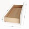 Martha Stewart Nyla King Upholstered Platform Bed with Curved Nailhead Headboard and Footboard Storage Drawer XH-8529-K-WH-MS - alternate 10