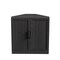 Homeroots Set Of Four Black Wood Corner Accent Cabinet With Two Doors 712122 - alternate 6