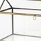 Homeroots 6" Clear And Gold Glass And Metal Box 392579 - alternate 9