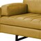 Homeroots 74" Mustard Top Grain Leather Sofa With Black Legs 491347 - alternate 6