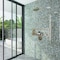 Apollo Tile Majeste 10.8inx11.3in Glossy Blue and Silver Glass Mosaic Wall and Floor Tile 8.48 sqft/case, 10PK APLASL8805A - alternate 8