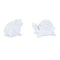 Homeroots Set of Two White Polyresin Frog And Turtle Figurines, 2PK 633958 - alternate 1
