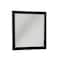 Homeroots 28" Dark Brown Solid Wood Framed Accent Mirror 510885 - alternate 1