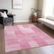 Homeroots 9' X 12' Pink And Blush Striped Washable Indoor Outdoor Area Rug 581663 - alternate 9