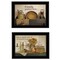 Homeroots Set Of Two May Our Hearts Be Warm 2 Black Framed Print Kitchen Wall Art, 2PK 407113 - alternate 1