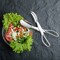 Smarty Had A Party Silver Disposable Plastic Serving Salad Scissor Tongs (50 Tongs), 50PK 2640S-CASE - alternate 8