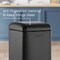 Happimess Betty Retro Mini 3.2-Gallon Step-Open Trash Can, Charcoal Black HPM1012B - alternate 9