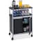 Safco Mobile Beverage Cart, 33-1/2w x 21-3/4d x 43h, Black 8964BL - alternate 1