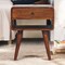 Homeroots 22" Brown Solid Wood One Drawer Nightstand 651606 - alternate 9