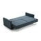 Homeroots 88" Blue Green Sleeper Sofa With Silver Legs 480913 - alternate 3
