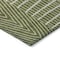 Homeroots 3' X 5' Olive Green And Beige Geometric Washable Indoor Outdoor Area Rug 596956 - alternate 9