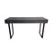 Homeroots 58" Gray And Black Mango Solid Wood Writing Desk With Three Drawers 489186 - alternate 1