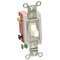 Hubbell Wiring Industrial Toggle Switch, 20A 120/277V AC, SPDT, Center Off, Term Screws HBL1557W - alternate 1