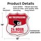 Signmission No Trespassing Shield Sign 24 Hour Surve, 18 Inch X 18 Inch, Plastic Sign SHI-P-18-419 - alternate 6