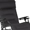 Homeroots 26" Black Steel Outdoor Zero Gravity Chair with Black Cushion 320602 - alternate 4