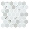 Andova Tiles Haelm 2-in Hexagon Honeycomb Marble Look Upcycled Polished Glass Wall & Floor Mosaic Tile ANDHAE1371 - alternate 1