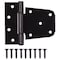 Prosource Gate Hinge, Steel, Black, Fixed Pin, 180 deg Range of Motion, 46 Pair lb LR-183-PS - alternate 1
