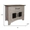 Homeroots 27" Gray Solid Wood One Drawer Nightstand 527059 - alternate 8