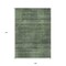 Homeroots 9' X 12' Olive Green And Gray Striped Washable Indoor Outdoor Area Rug 588110 - alternate 9