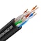Syston Cable Technology Cat 6e Ethernet Cable Bulk, 100ft Black, 600MHz 23AWG Solid Bare Copper, CMR Riser-Rated for PoE Use BULK1258-100BK - alternate 1