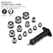 Neiko Hole Punch Set, SAE & Metric, 3/16'' - 1-3/8'' & 5 - 35mm, 14 Piece, 6'' Interchangeable 02604A - alternate 7