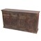 Homeroots 72in Dark Brown and Green Solid Wood Four Drawer Sideboard with Four Doors 488611 - alternate 4