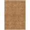 Homeroots 3' X 5' Copper And Ivory Geometric Washable Indoor Outdoor Area Rug 614065 - alternate 1