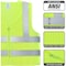 Neiko High-Visibility Safety Vest with Reflective Strips, Neon Yellow, XX-Large for Safety 53959A - alternate 5