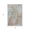 Homeroots 8' X 10' Ivory Blue And Gold Abstract Washable Indoor Outdoor Area Rug 643628 - alternate 7