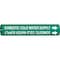 Brady Snap-On Pipe Marker: DOMESTIC COLD WATER SUPPLY, 2.8125in H x 2.8125in W, White on Green 4050-D - alternate 1
