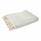 Homeroots 50" X 60" Gray Woven Cotton Herringbone Throw Blanket with Fringe 516492 - alternate 7
