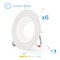 Infibrite 6 In. 5CCT 12W 1100LM Recessed Retrofit LED Light, Dimmable, Wet Rated Selectable, 6PK IB-006-8-12W-WH-6PK - alternate 1