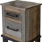 Homeroots 27" Brown Two Drawer Nightstand 527077 - alternate 6