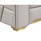 Homeroots 89" Light Gray Top Grain Leather Reclining Sofa 720403 - alternate 10