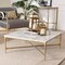Baxton Studio Akanji Marble Coffee Table, Square 270-14711-ZORO - alternate 5