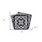 Homeroots 5" X 5" Black White And Gray Baz  Peel And Stick Removable Tiles 390719 - alternate 6