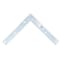 Prosource Corner Brace, 8 in L, 8 in W, 1 in H, Steel, ZincPlated, 2 mm Thick Material FC-Z08-01PS - alternate 1