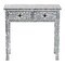 Bali & Pari Diata Coastal Black and White Mother of Pearl Capiz Shell 2-Drawer Console Table 252-13981-ZORO - alternate 8