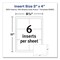 Avery Name Badge Insert Refills, Horizontal, 3 x 4, White, 600PK 35392 - alternate 6