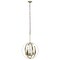 Homeroots Antiqued Brass Sphere Iron Ceiling Light With Clear Shades 651701 - alternate 4