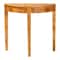 Bali & Pari Jihan Modern and Contemporary Natural Real Burl Wood Half-Moon Console Table 253-14027-ZORO - alternate 10