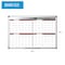 Mastervision Magnetic 4-Month Dry-Erase Planner, Red and Silver Design, 2x3' GA0376170 - alternate 4