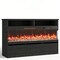 Homeroots 53in Black Wood Fireplace Entertainment Center With Fireplace 723793 - alternate 1