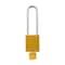 Brady Standard Key Retaining Lockout Aluminum Padlock 3 in Steel Shackle KD Yellow SDAL-YLW-76ST-KD - alternate 4