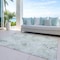 Homeroots 9' X 12' Artichoke Green And Ivory Geometric Washable Indoor Outdoor Area Rug 588266 - alternate 9