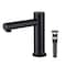 Kibi Circular Touchless Bathroom Faucet with Pop-Up Drain, Plug-In or Battery Powered C-KBF1029MB - alternate 1