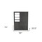 Homeroots 59" Gray Three Drawer Combo Dresser 546383 - alternate 12